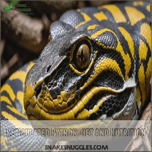 Reticulated Python Diet and Nutrition