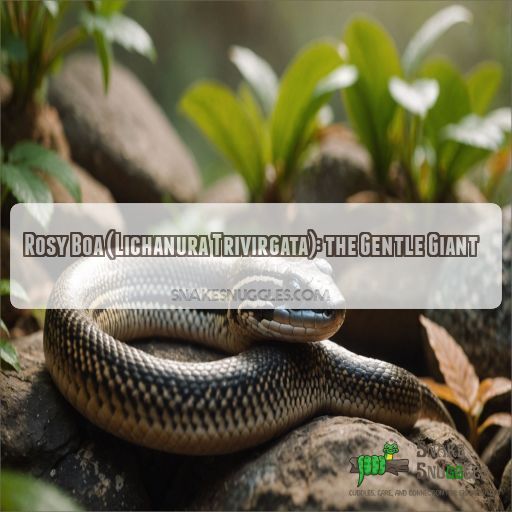 Rosy Boa (Lichanura Trivirgata): the Gentle Giant