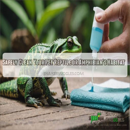 Safely Clean Your Pet Reptile or Amphibian