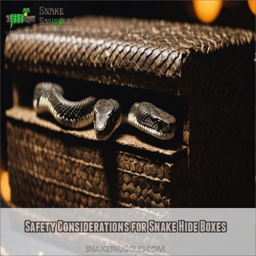 Safety Considerations for Snake Hide Boxes