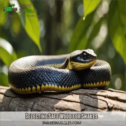 Selecting Safe Wood for Snakes