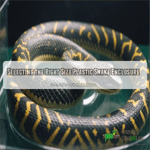 Selecting the Right Size Plastic Snake Enclosure