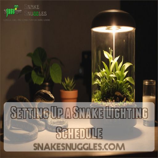 Setting Up a Snake Lighting Schedule