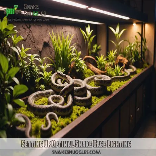 Setting Up Optimal Snake Cage Lighting