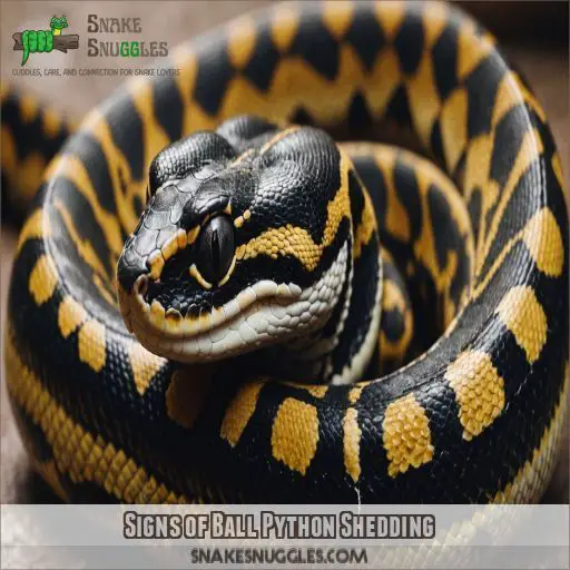 Signs of Ball Python Shedding