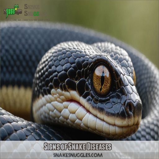 Signs of Snake Diseases