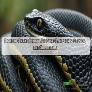 Signs of snake fungal disease