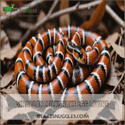 Sinaloan Milksnake Egg Laying