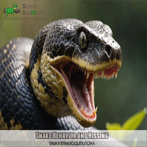 Snake Behavior and Hissing