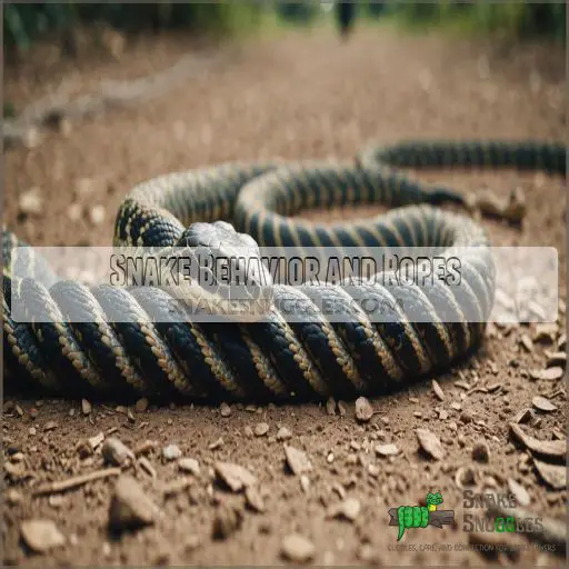 Snake Behavior and Ropes