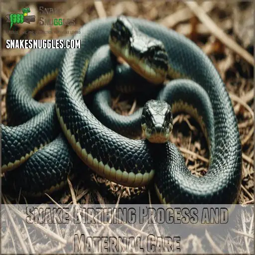 Snake Birthing Process and Maternal Care