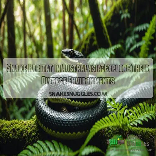 Snake habitat in Australasia