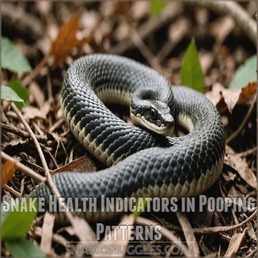 Snake Health Indicators in Pooping Patterns