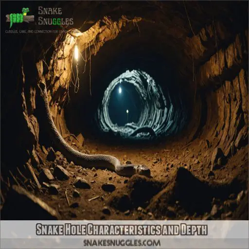 Snake Hole Characteristics and Depth