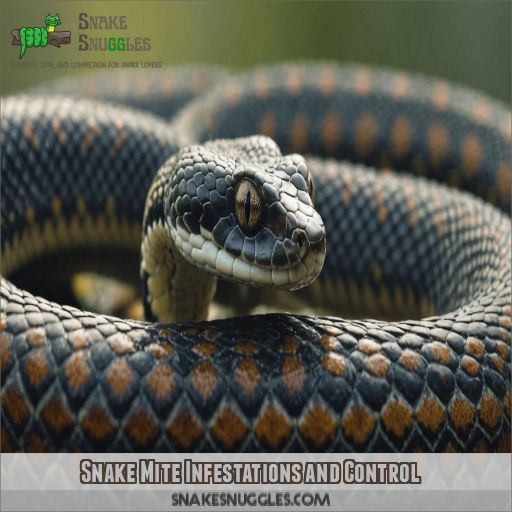 Snake Mite Infestations and Control