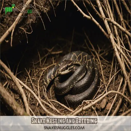 Snake Nesting and Breeding