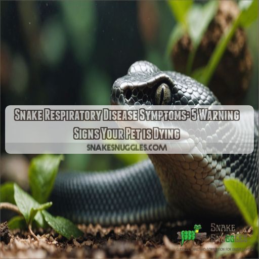 Snake respiratory disease symptoms