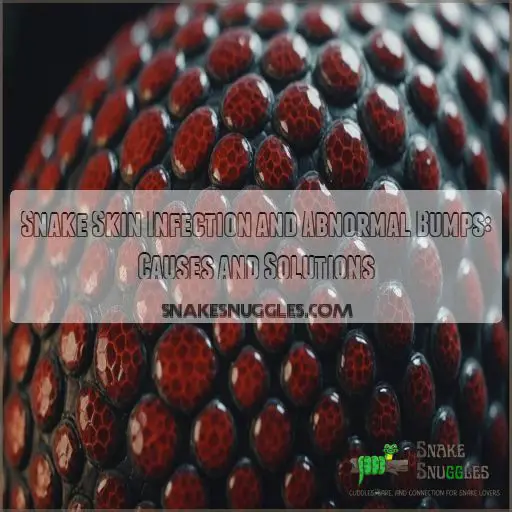 Snake skin infection and abnormal bumps