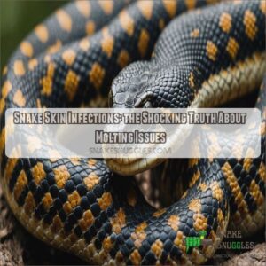 Snake skin infection and abnormal molting