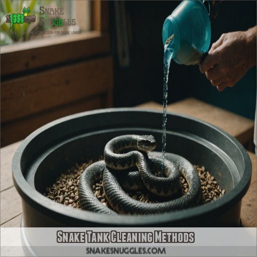 Snake Tank Cleaning Methods