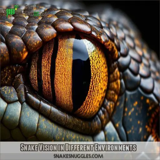 Snake Vision in Different Environments