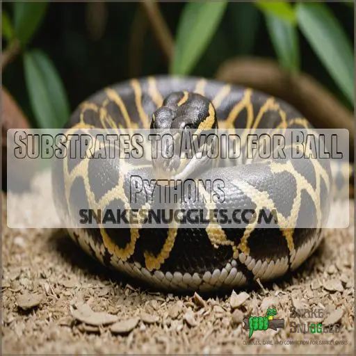 Substrates to Avoid for Ball Pythons