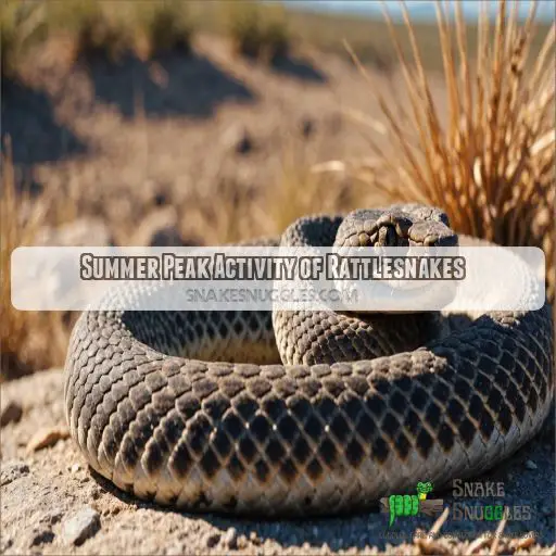 Summer Peak Activity of Rattlesnakes