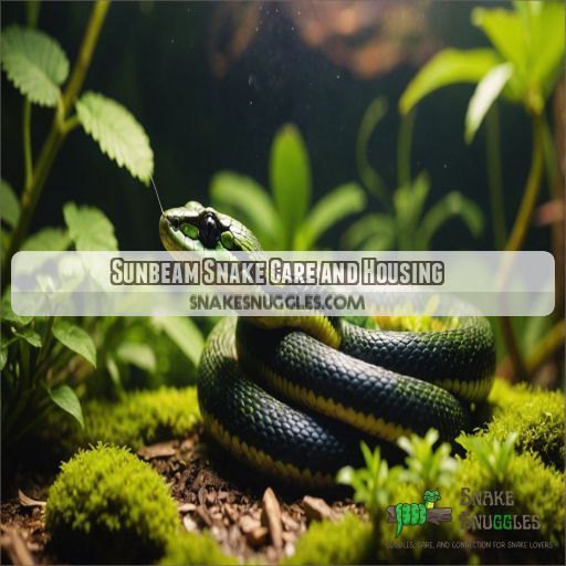 Sunbeam Snake Care and Housing