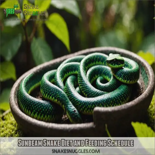 Sunbeam Snake Diet and Feeding Schedule