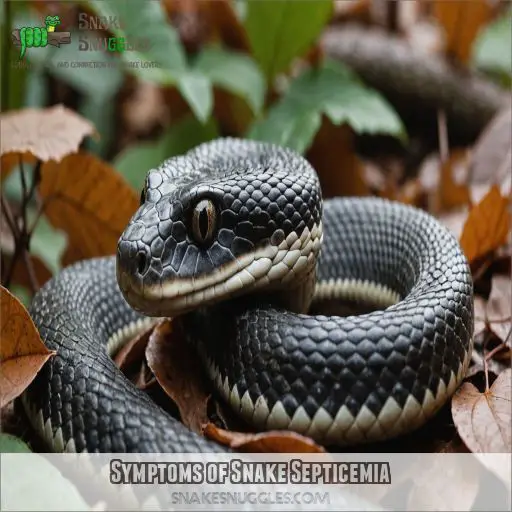 Symptoms of Snake Septicemia