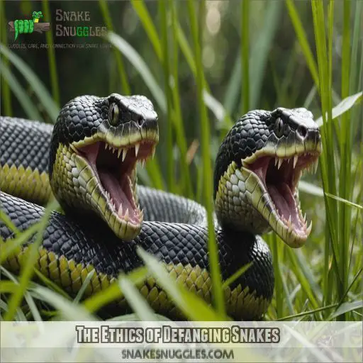 The Ethics of Defanging Snakes