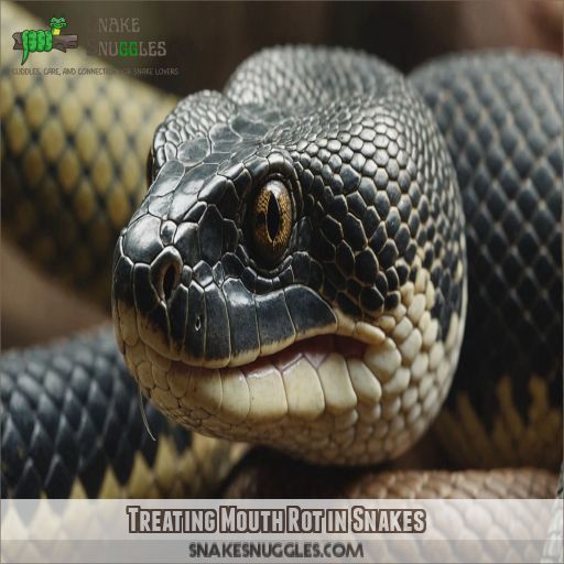 Treating Mouth Rot in Snakes