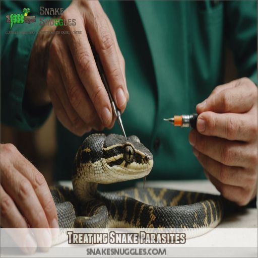 Treating Snake Parasites