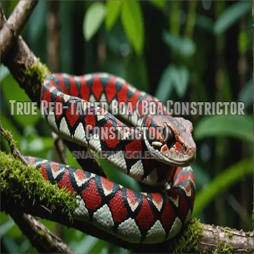 True Red-Tailed Boa (Boa Constrictor Constrictor)