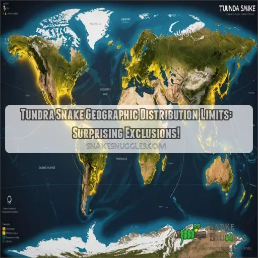 Tundra snake geographic distribution limits