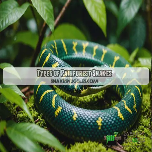 Types of Rainforest Snakes