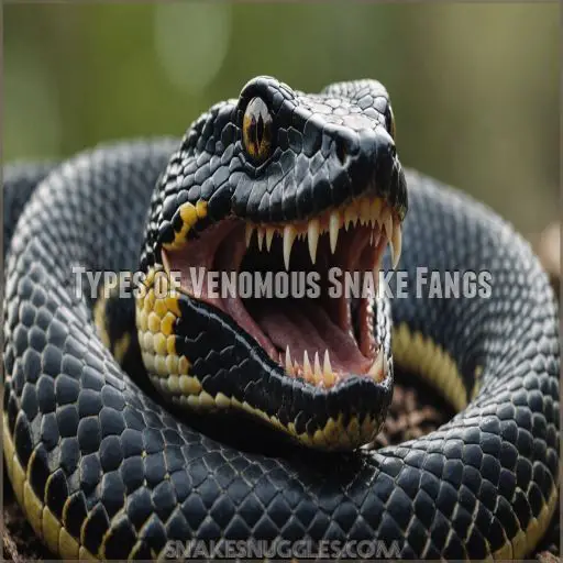 Types of Venomous Snake Fangs