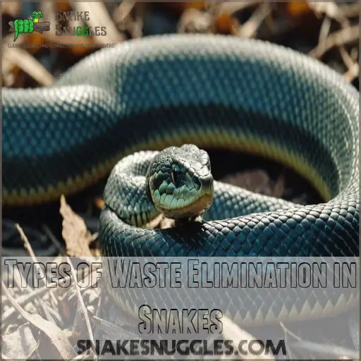 Types of Waste Elimination in Snakes