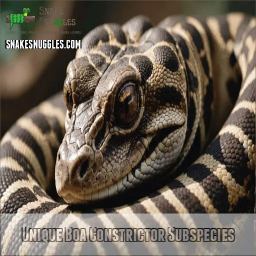 Unique Boa Constrictor Subspecies