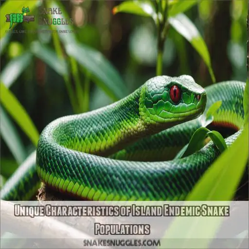 Unique Characteristics of Island Endemic Snake Populations