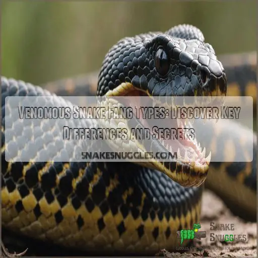 Venomous snake fang types differences