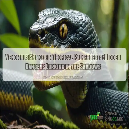 Venomous snakes in tropical rainforests