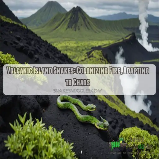 Volcanic island snake colonization