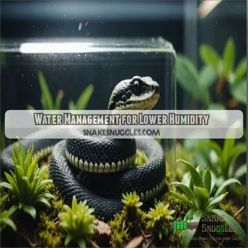 Water Management for Lower Humidity