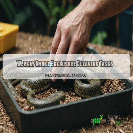 Weekly Snake Enclosure Cleaning Tasks