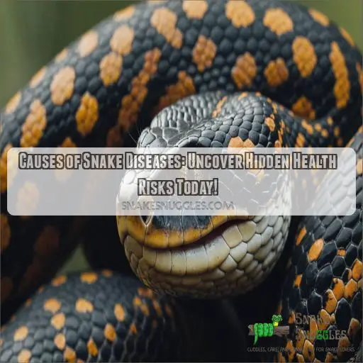 What are the causes of snake diseases