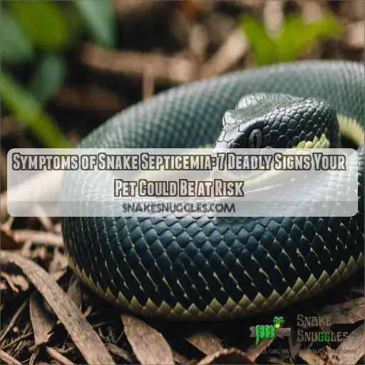 What are the symptoms of snake septicemia