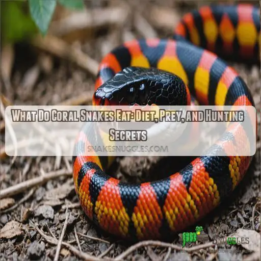 what do coral snakes eat