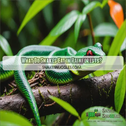 What Do Snakes Eat in Rainforests