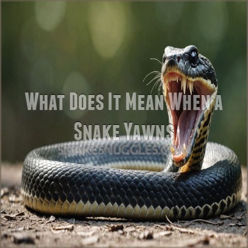 What Does It Mean When a Snake Yawns